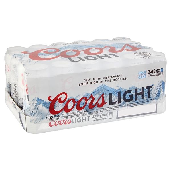 bvi>Coors Lite Beer - 12 oz cans 24 pack