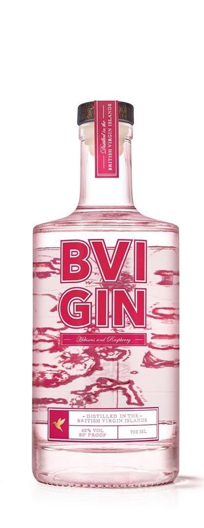 bvi>Hibiscus & Raspberry BVI Gin - 750 ml ( British Virgin Islands )