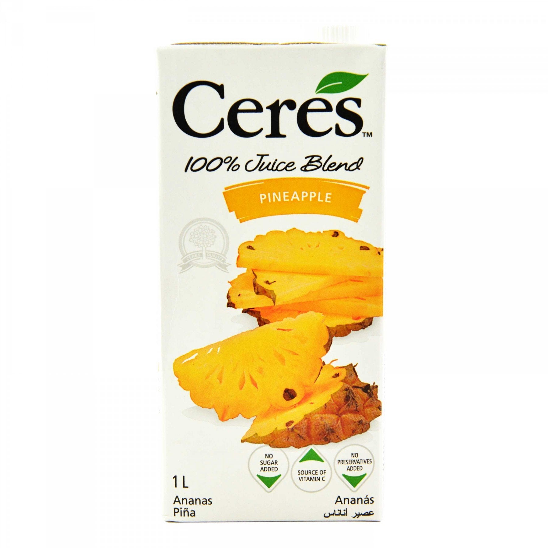 bvi>Ceres 100% Pineapple Juice -  1 Ltr
