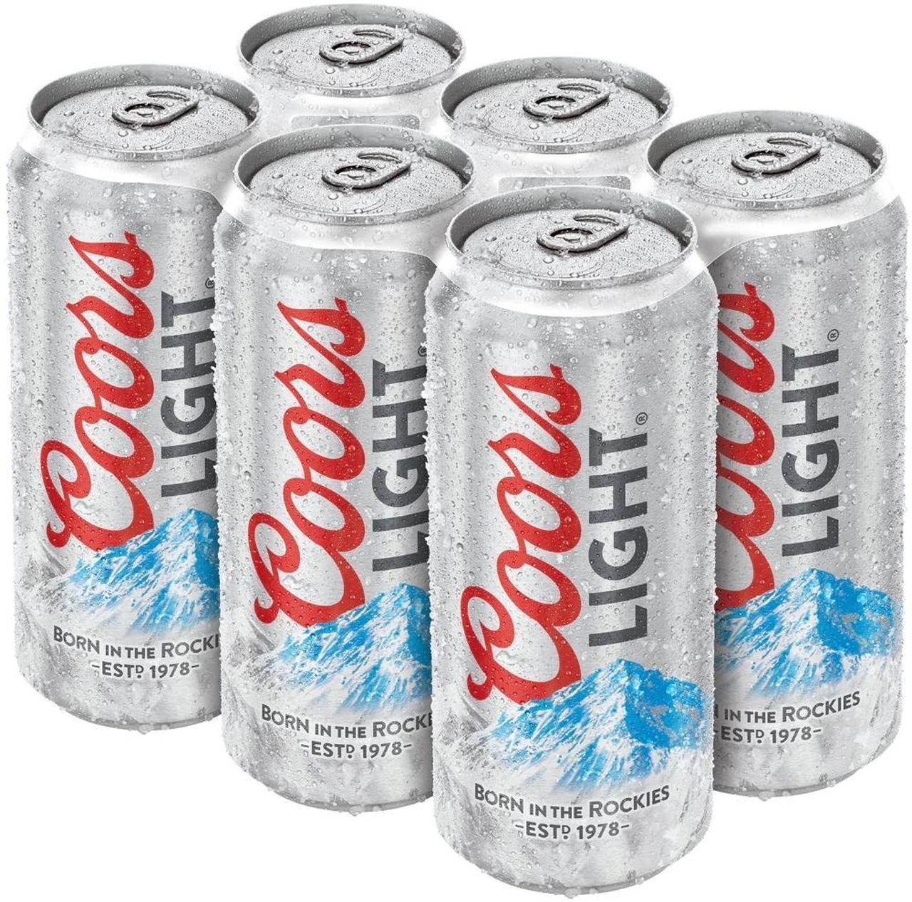 bvi>Coors Lite Beer, 6 pack 12 oz cans