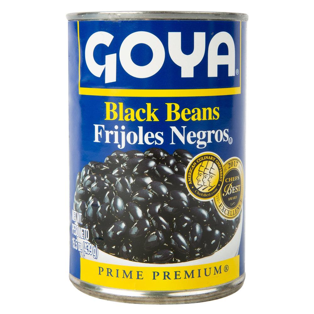 bvi>Goya Black Beans - 15.5 oz  cans ( 439 g )
