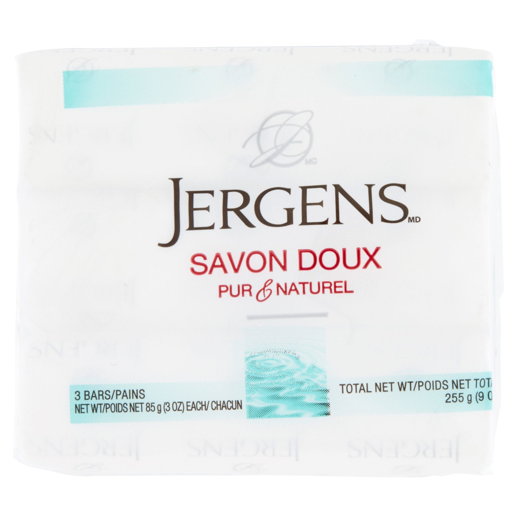 bvi>Jergens Savon Doux Soap, packet of 3, 9 oz