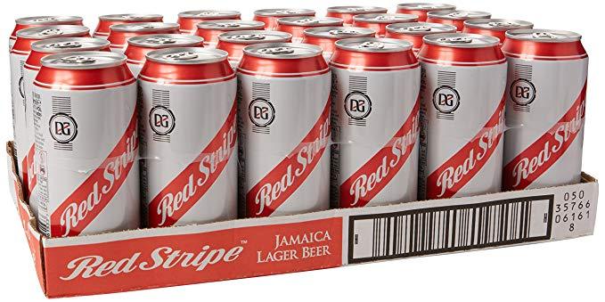 bvi>Red Stripe Beer - 11.5 oz cans ( 330 ml ) 24 pack