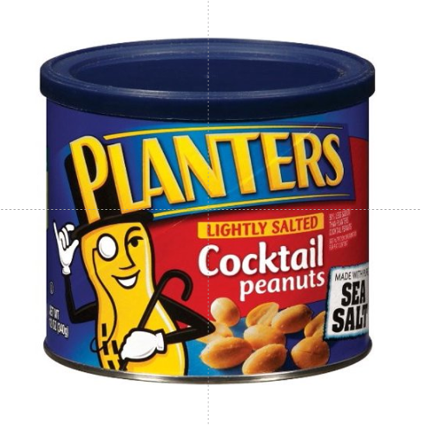 bvi>Planters Cocktail Peanuts Salted -  12 oz ( 340 g )