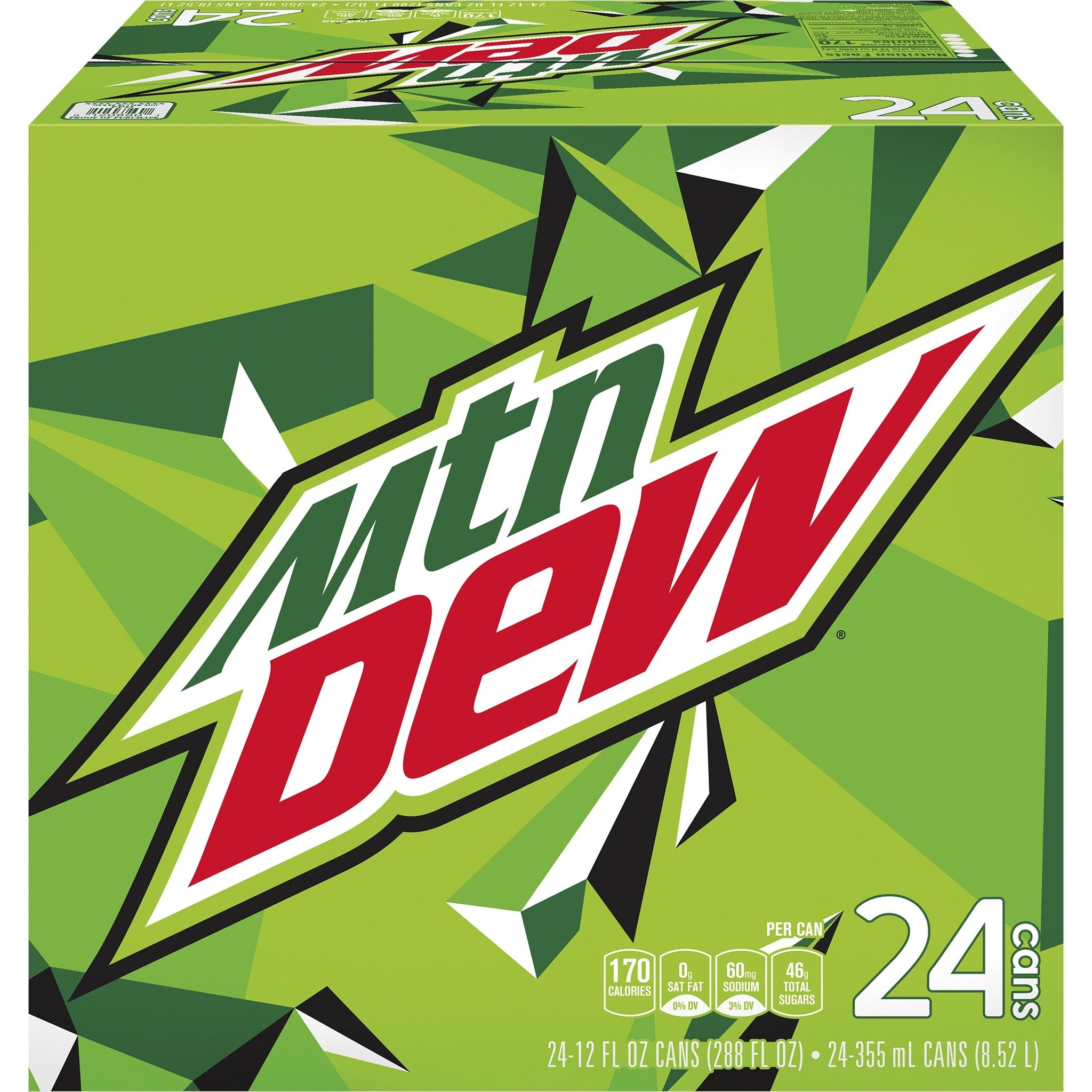 bvi>Mountain Dew Soda - 12 oz cans, 24 pack