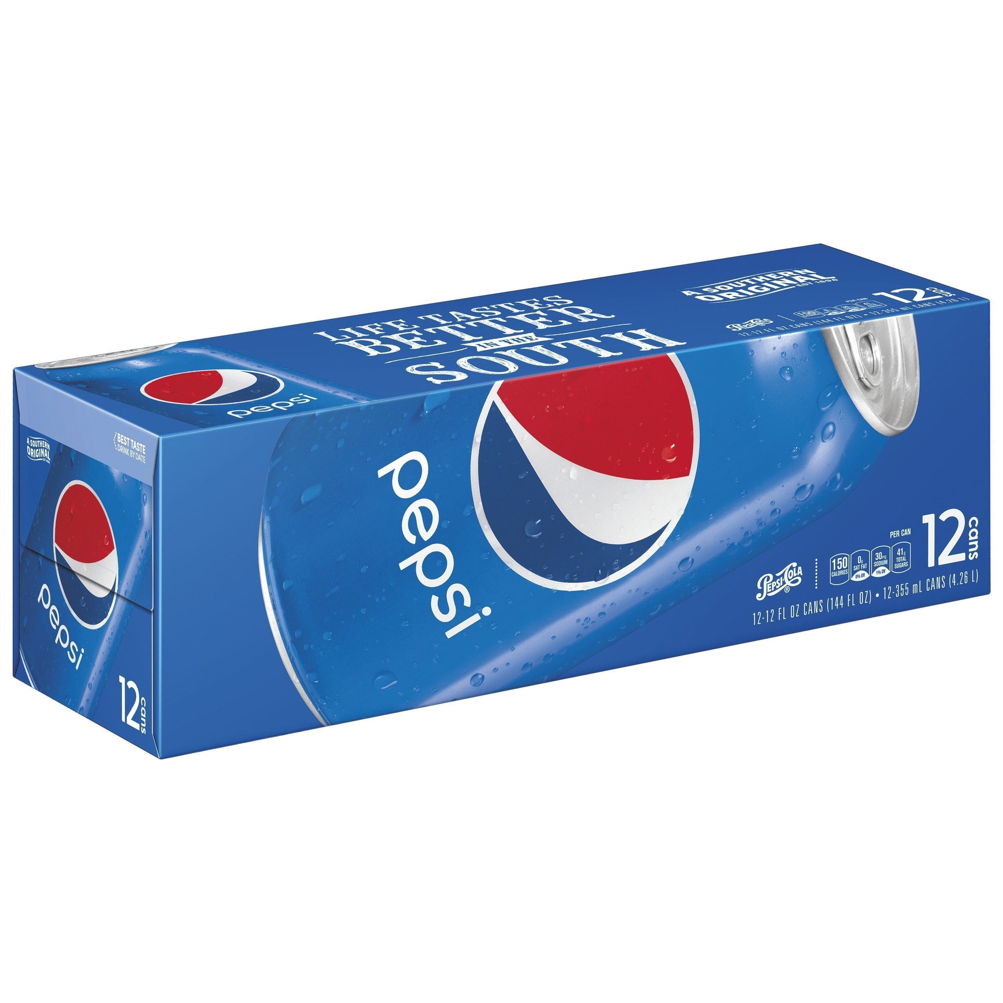 bvi>Pepsi Cola - 12 oz cans ( 355 ml) 12 pack