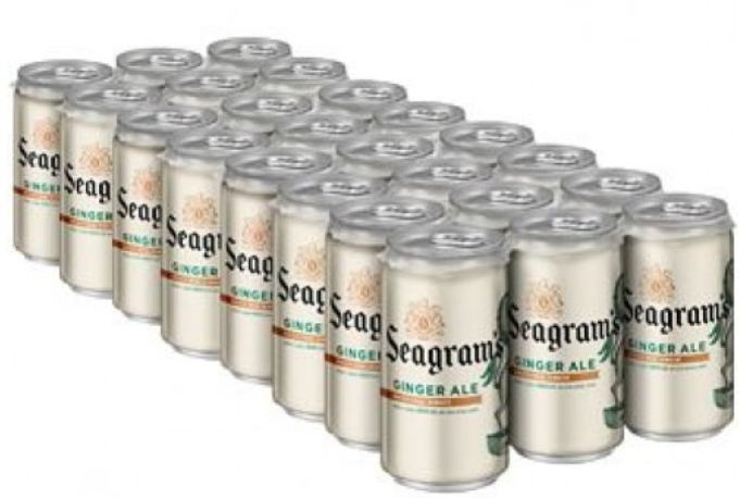 bvi>Seagram's Ginger Ale, 12 oz (355 ml) 24 pk cans